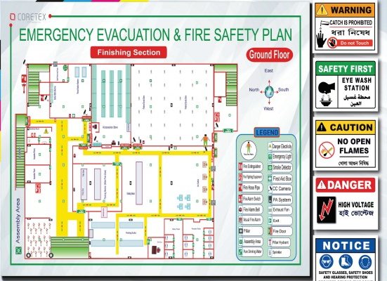 Design, Drawing & Fire Evacuation Plan